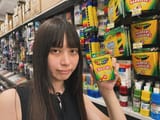 my waifu Alisa Chung at the art store