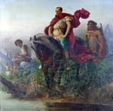 Gustave_Boulanger,_Jules-César_arrivé_au_Rubicon,_1854,_Musée_Picardie