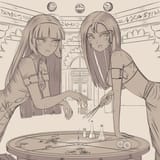Naomi and Mina Experimenting Clothed
