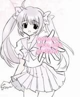 traced anime girl