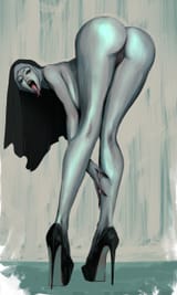nun-with-a-serpent-tongue