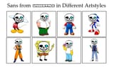 Sans in Different Artstyle