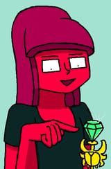 Scarlet diamond scepter