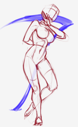 scythe pose