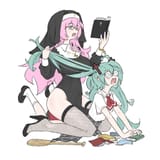 __hatsune_miku_and_megurine_luka_vocaloid_and_1_more_drawn_by_truffleduster__67ffc87feaf3888d8cb37cd5c192ae9a