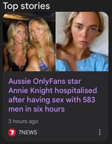 australian hero annie knight hospitalized after gangbang