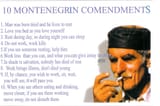 10 montenegrin commandments