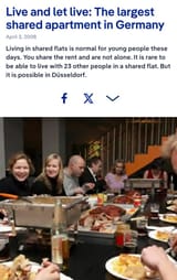 germans live in communal apartments