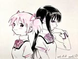 __akemi_homura_and_kaname_madoka_mahou_shoujo_madoka_magica_drawn_by_no_bi__21fb71fd40bdf16f6a1e34f59adcb4fd