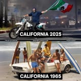 california then now