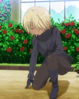 Hedyeh kneeling