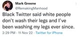 wash your legs