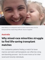 mixed race minorities transplants