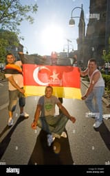 berlin-germany-with-deuschtuerken-selbstgenaehter-german-turkish-flag-D3AJ8B