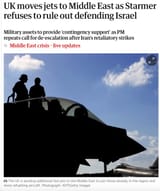 strarmer sending brits to die for israel