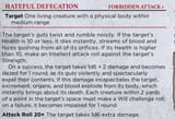 hateful defecation