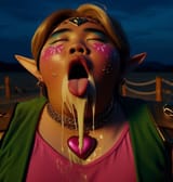 Halle cosplayed Link