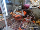 Naga-Baba-Standing-on-One-Leg-Hatha-Yoga-Bhavnath-Fair-2015-Junagadh-Gujarat
