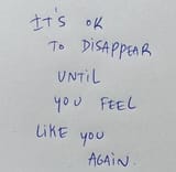 disappear