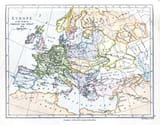 Map - Europe at the Death of Charles the Great_ 814 AD