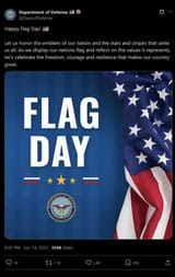 USA flag blunder