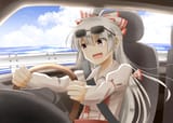 Mokou going for a drive