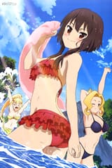 Megumin, Darkness and Luna swimsuits - Copy