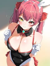 yande.re 1121899 animal_ears bunny_ears bunny_girl heterochromia hololive houshou_marine isakoro_(hx9cj)
