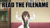 Not this one, baka