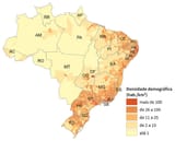 densidade no país