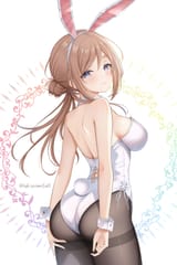 yande.re 1233054 akiei animal_ears ass bunny_ears bunny_girl gakuen_idolm@ster himesaki_rinami no_bra pantyhose tail the_idolm@ster