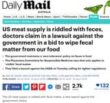 us meat feces