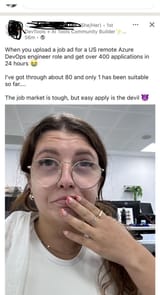 woman rejecting applications