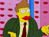 wax lips face simpsons