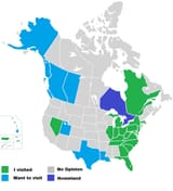 Visited-USA-states-Canada-provinces