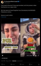Screenshot 2025-06-20 at 19-04-12 (3) Dr. Anastasia Maria Loupis su X This Israeli influencer’s home got bombed and she posted a video blasting Iran as a rogue state. But she seems to have forgotten how shamelessly she MOCKED Palestinian victim[...]