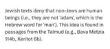 jews deny the humanity of non-jews