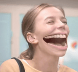laughing