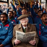 tired british WW2 veteran