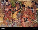 wall-painting-from-the-caves-of-ajanta-c480-artist-unknown-W7ER5T