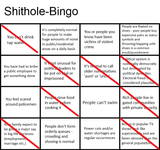 shithole bingo - my