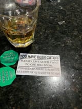 You have been cut off