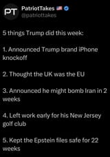 5 things trump did this week