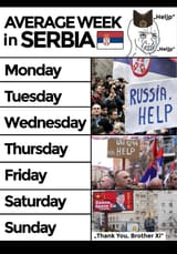 average week serbia