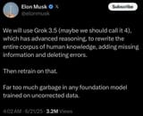 grok elon rewriting history