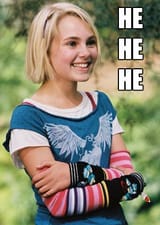he he he