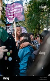 protest-through-london-against-racism-islamophobia-the-bnp-and-the-BW1CAK