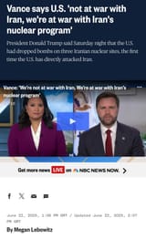 vance war with iran nuclear program