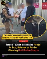israeli poops in thai taxi
