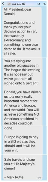 rutte trump iran strikes